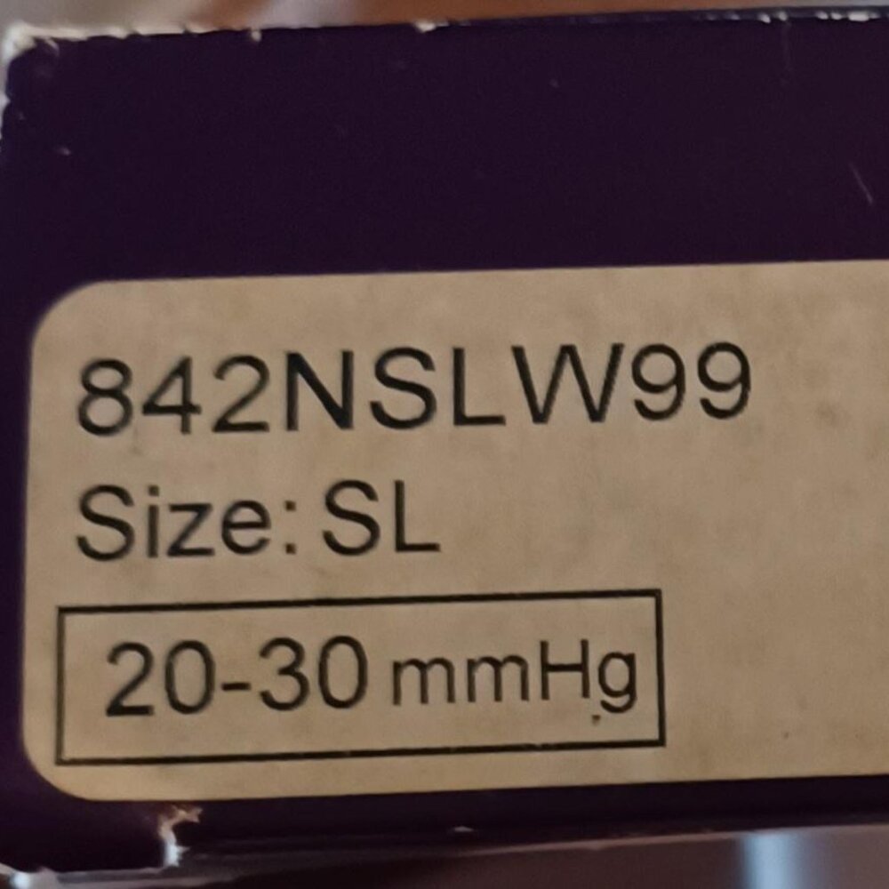 Nib Sigvaris Soft Opaque Compression 842 Black Th… - image 5